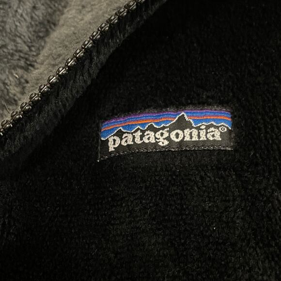 Patagonia Women’s Small Polartec Fleece | Vintage R Logo Era Black Jacket - Picture 5 of 10